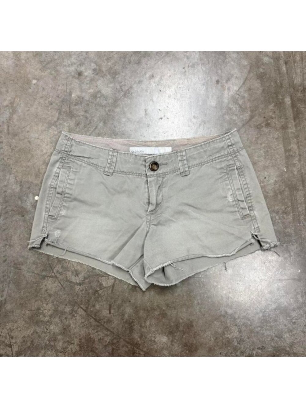 Old Navy Light Green Y2K Low Rise Mini Shorts Size‎ 0